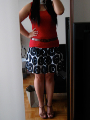 Lands' End Canvas Poplin Skirt - True Navy Circles, Casual Look Lands' End Canvas Poplin Skirt - True Navy Circles, Casual Look