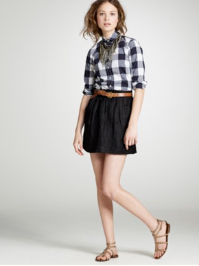 J.Crew Giant Gingham Shirt