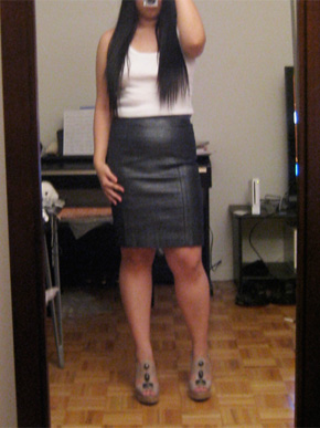 Ann Taylor Loft Foil Finish Pencil Skirt Ann Taylor Loft Foil Finish Pencil Skirt