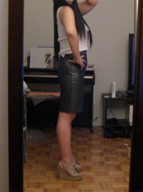 Ann Taylor Loft Foil Finish Pencil Skirt Ann Taylor Loft Foil Finish Pencil Skirt