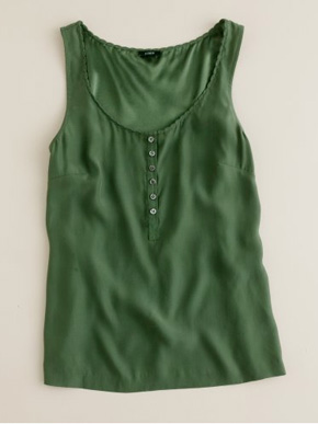 J.Crew Silk Scallopa Cami