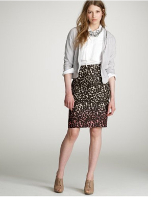 J.Crew Wildcat Ombre Pencil Skirt J.Crew Wildcat Ombre Pencil Skirt