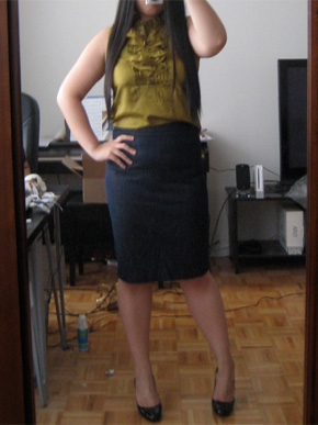 J.Crew Denim Pencil Skirt