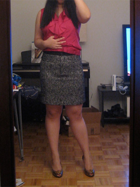 Ann Taylor Chunky Tweed Mini Skirt